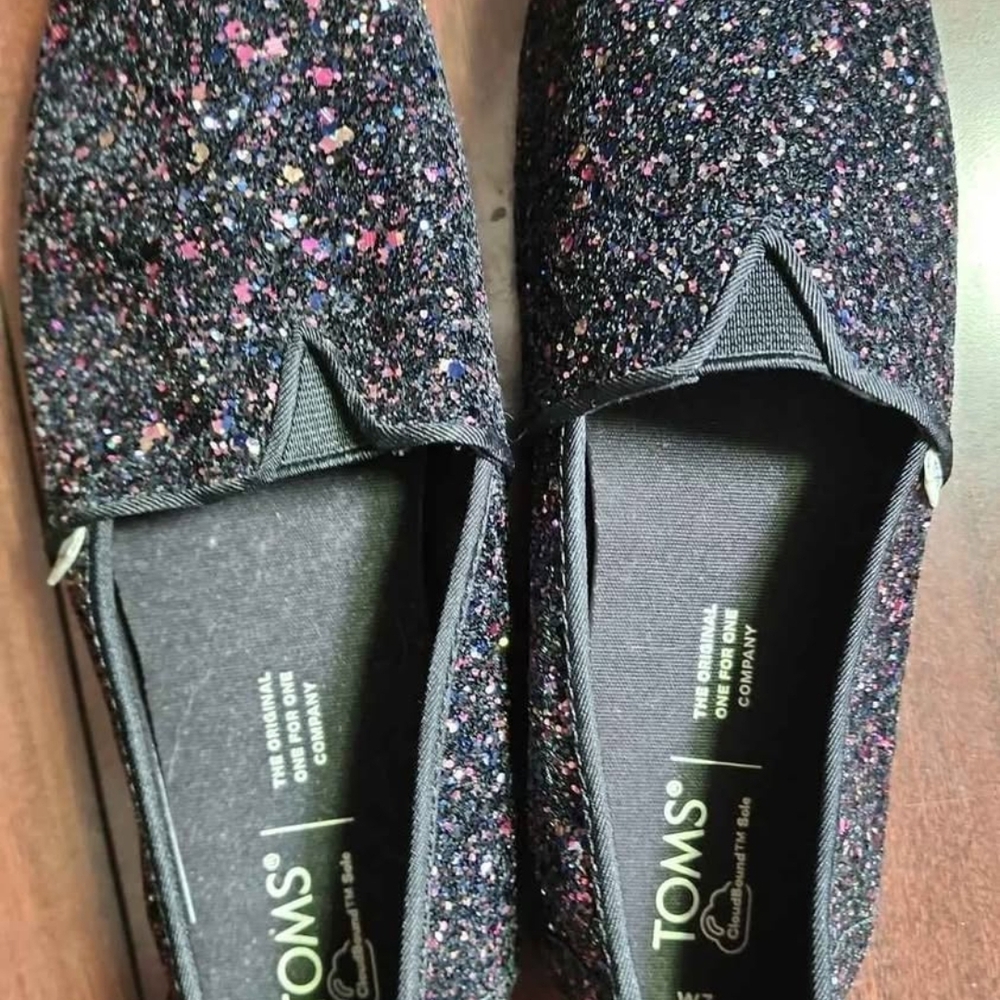 Toms Women's Multicolor Glitter Flats